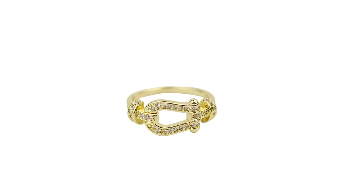 Iced Out Buckle Ring