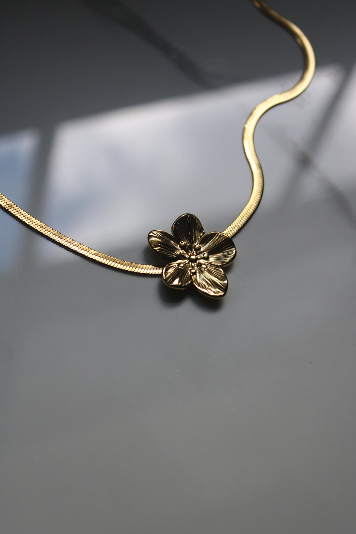 Golden Flower Necklace