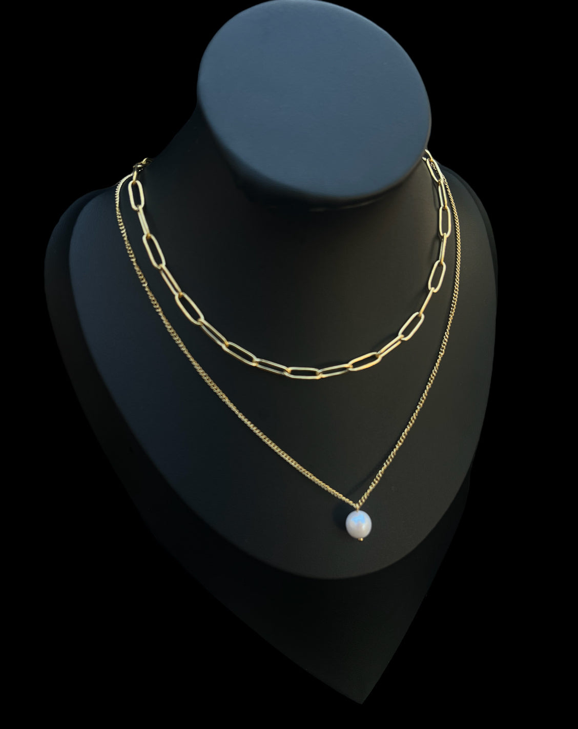 Double Layered Pearl Necklace