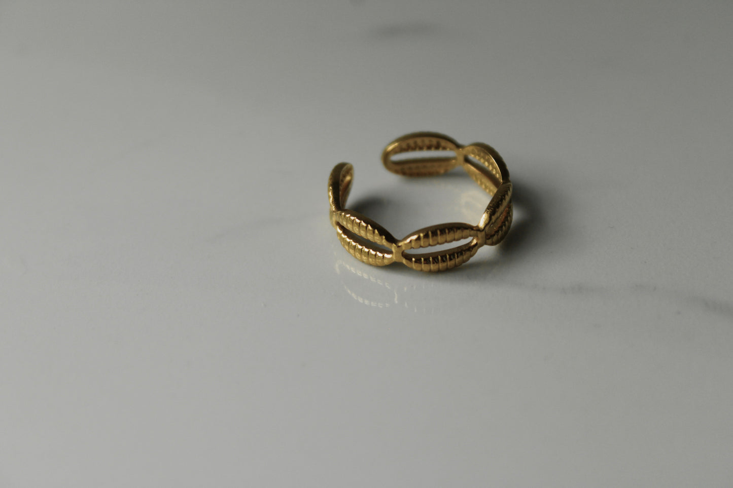 Golden Shell Ring