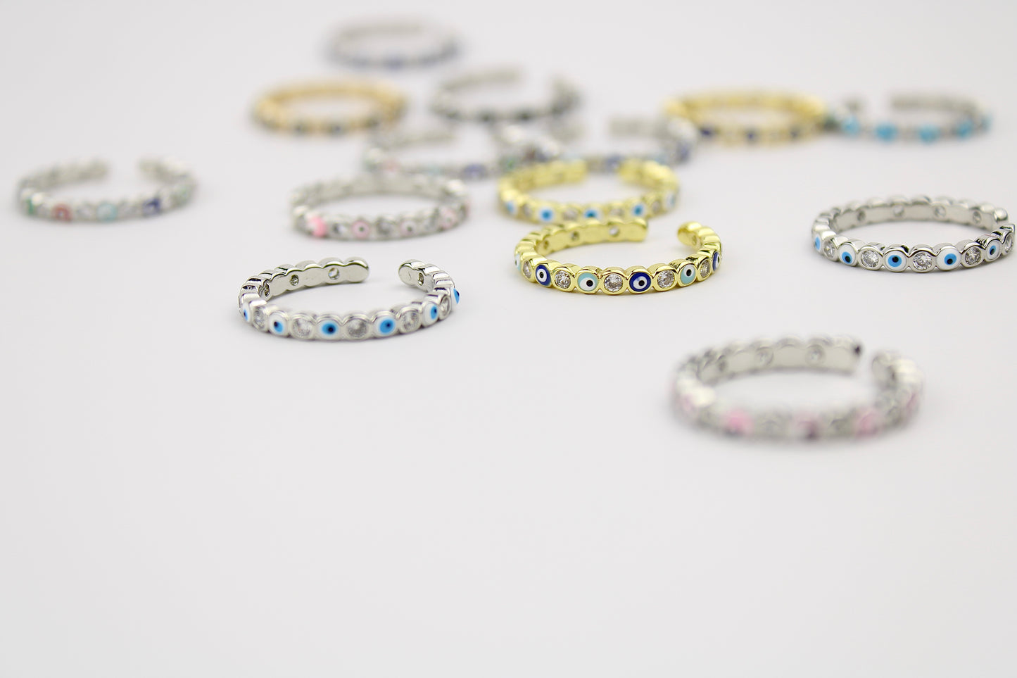 Dainty Open Eyes Rings