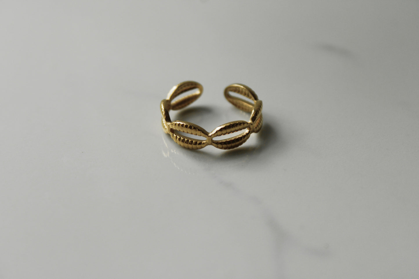 Golden Shell Ring