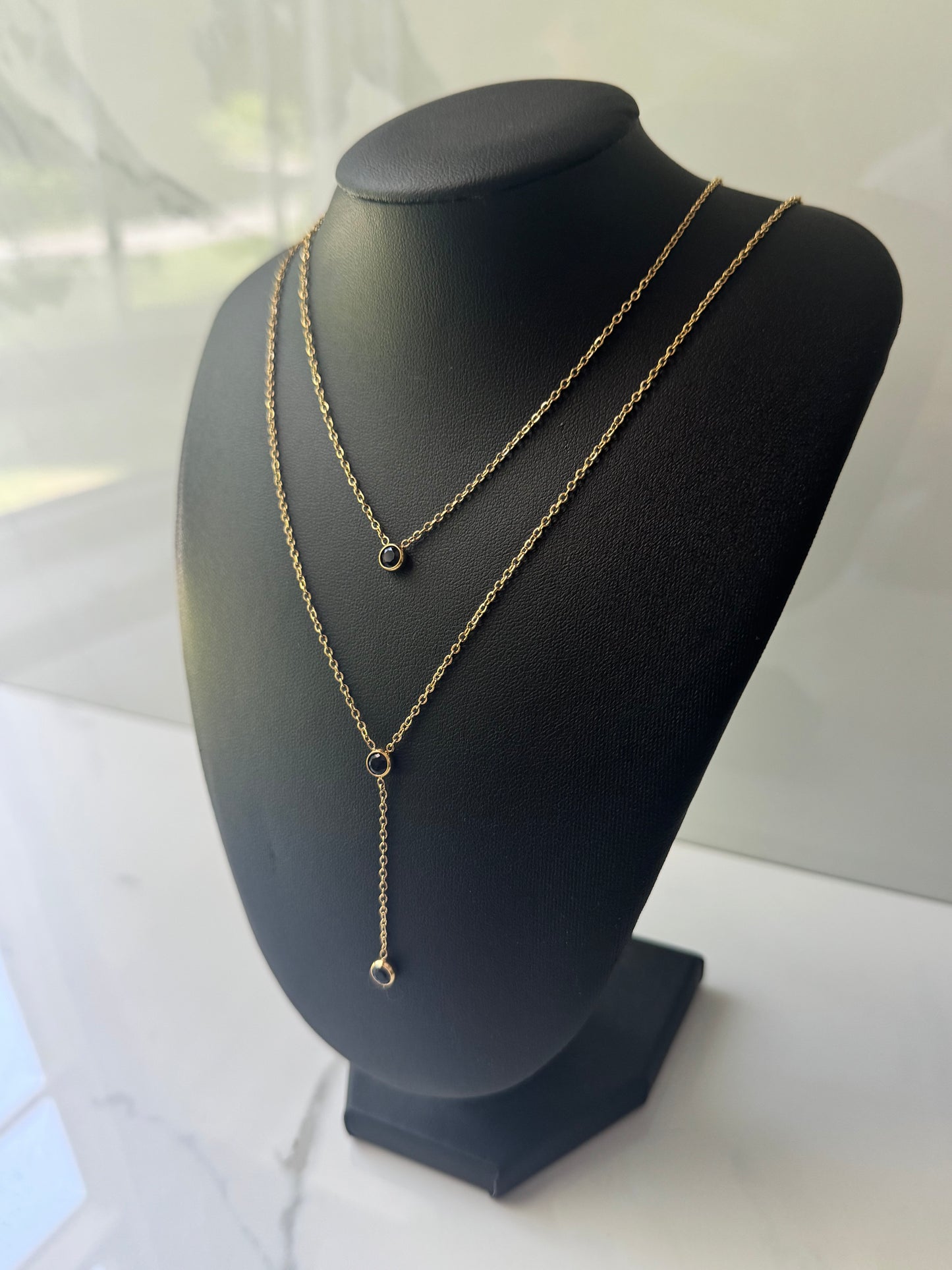 Black Diamond Drip Necklace