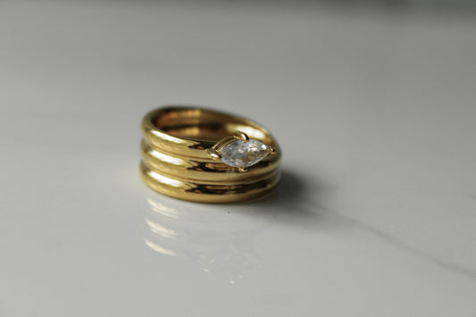 Stacked Diamond Ring