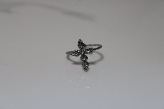 Silver Cross Ring