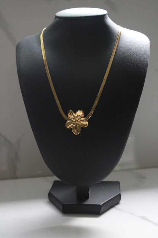 Golden Flower Necklace