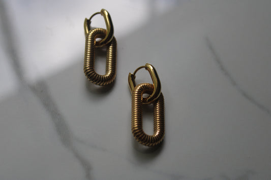 Gold Woven Earrings
