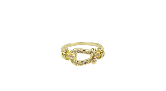 Iced Out Buckle Ring