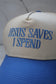 Jesus Saves I Spend Hat (BLUE)