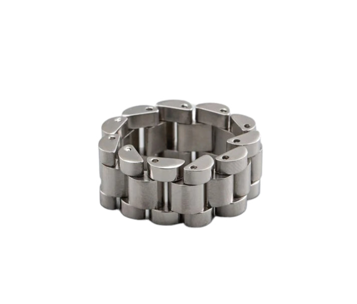アクセサリー Chandler Ring Watch Rank A Janie Anchor Chain Band Ring – Sterling Forever