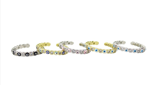 Dainty Open Eyes Rings