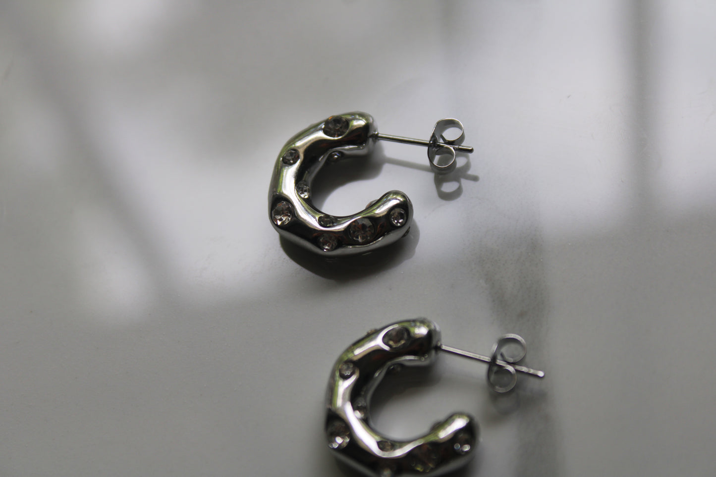 Silver Glow Earrings