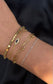 Gold Beaded Chain Bracelet￼