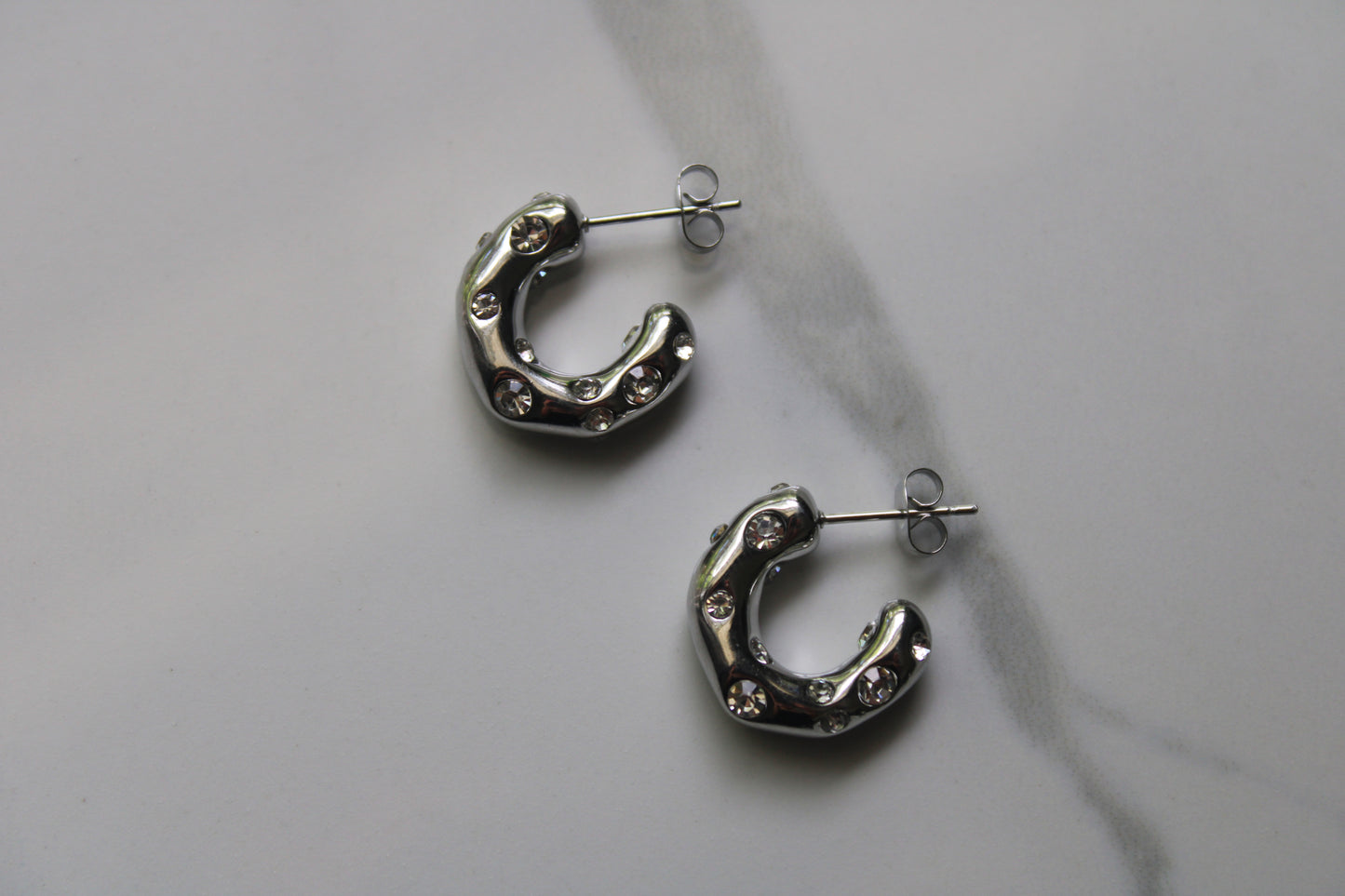 Silver Glow Earrings