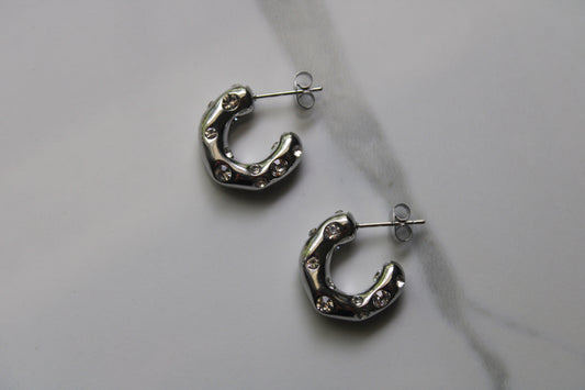 Silver Glow Earrings
