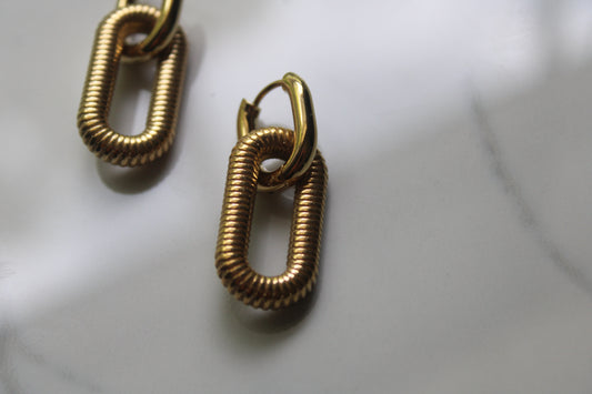Gold Woven Earrings