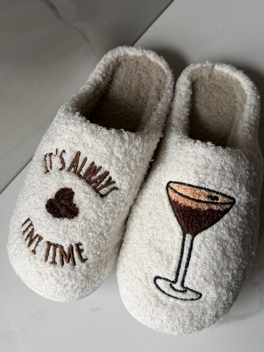 Martini Slippers☕️