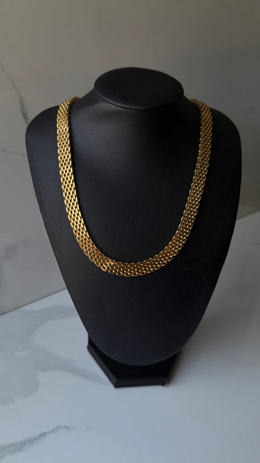 Chunky Mesh Chain Necklace
