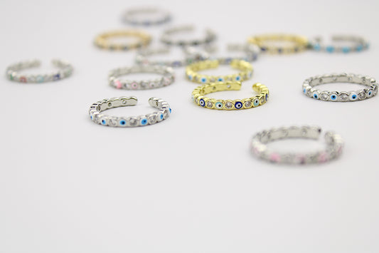 Dainty Open Eyes Rings
