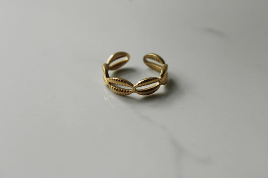 Golden Shell Ring