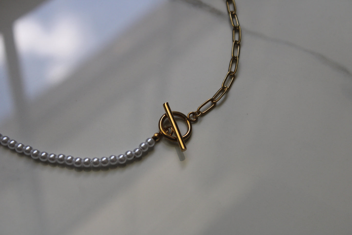 Linked in Pearls Necklace