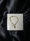 Heartfelt Gold Chain Bracelet