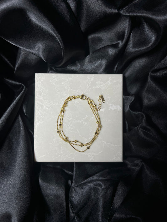 DOUBLE BUBBLE CHAIN BRACELET