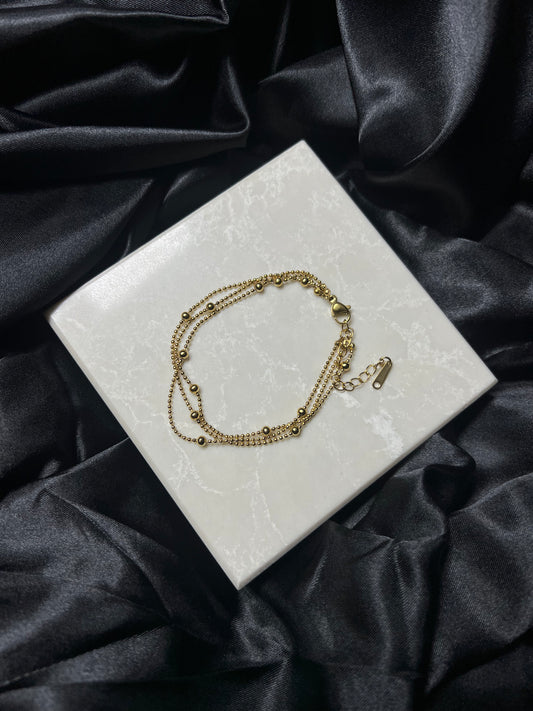 DOUBLE BUBBLE CHAIN BRACELET